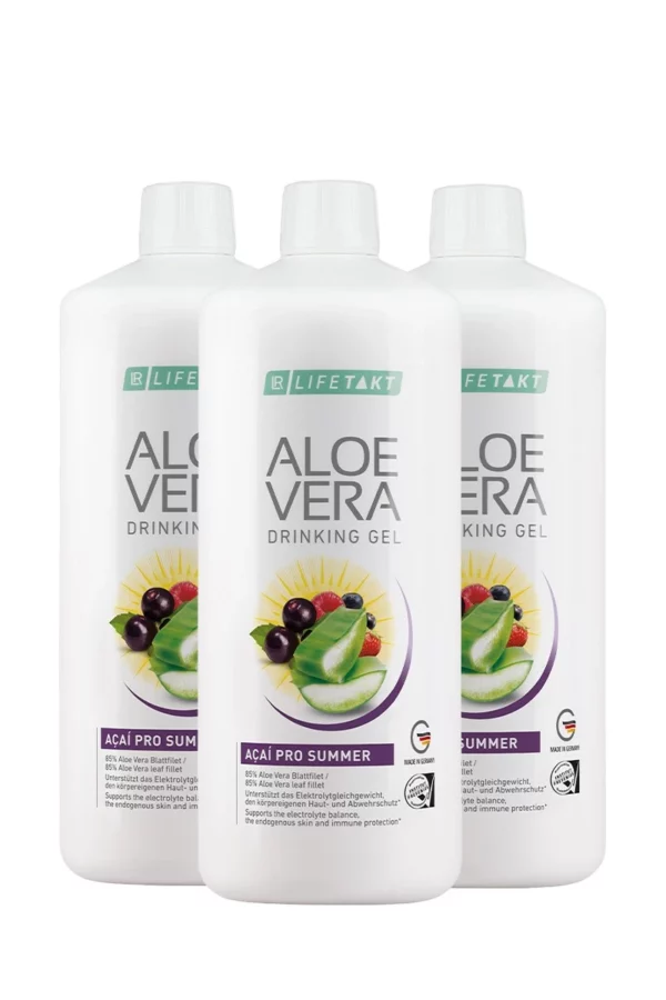 Aloe Vera Drinking Gel Açaí 3er Set